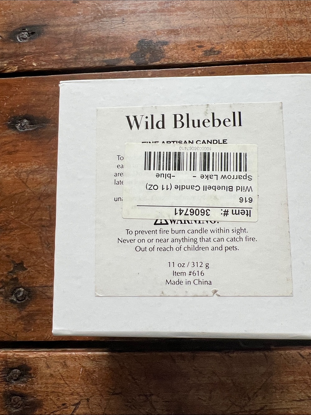 SPARROW Lake "Wild Bluebell" Luxury Artisan Candle 60 Hours 11oz - Picture 4 of 4